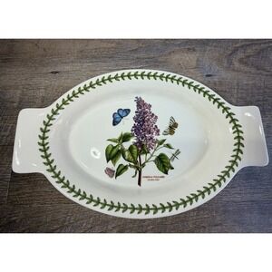 Portmeirion Botanic Garden Gratin Dish 12" Garden Lilac Porcelain